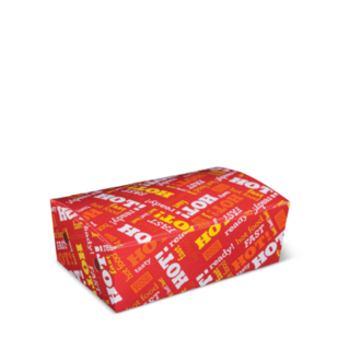 Small Snack Box (50s) Hot Food Fast 172 x 103 x 57   - Detpak