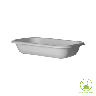 TRAY 16oz RECT BL SC  VANGUARD White 178 x 120 x 38   - Detpak