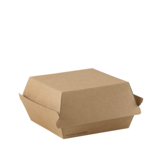 Go Burger Box Brown 106 x 106 x 70   - Detpak