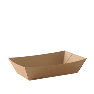 Go #4 Large Food Tray Brown 170 x 96 x 55   - Detpak
