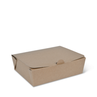 Medium Takeaway Box (800ml) Brown  142 x 111 x 49   - Detpak