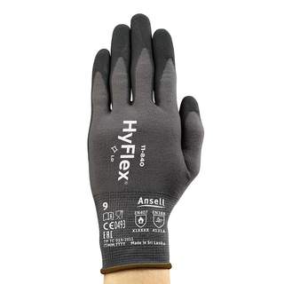 Ansell HyFlex 11-840 Foam Nitrile-Coated General Purpose Gloves – Improved Durability, Grip, and Abrasion Protection - M (Vendor Pack)